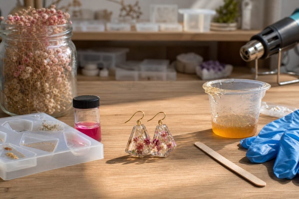 Cómo hacer joyería de resina paso a paso: materiales, moldes y trucos para vender desde casa